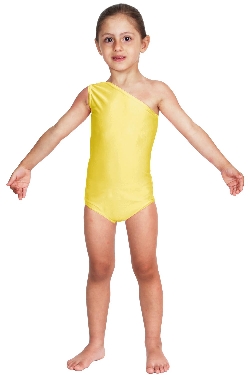 BODY DANZA LYCRA MONOSPALLA GIALLO BABY